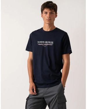 Tommy Hilfiger Brand Love Hilfiger Tee - Blue