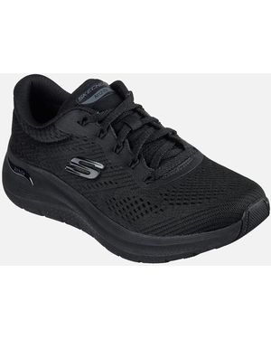 Skechers Arch Fit 2.0 Big League Synthetic Trainers - Black