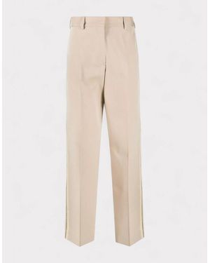 Palm Angels Tab Knit Trousers - Natural