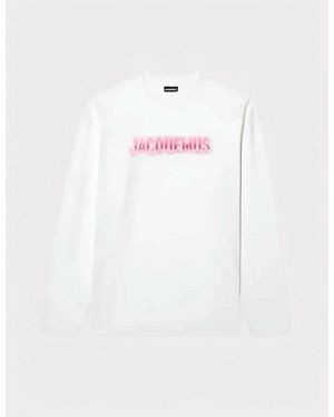 Jacquemus Long Sleeve Logo Shirt - White