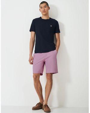 Crew Bermuda Chino Stretch Short Mauve Mist - Blue