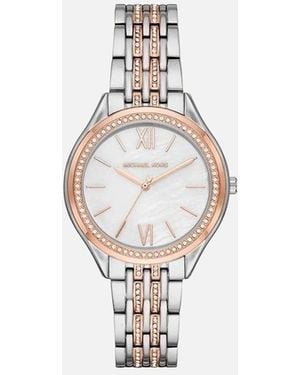 Michael Kors Quartz Analog Stainless Steel Watch - White