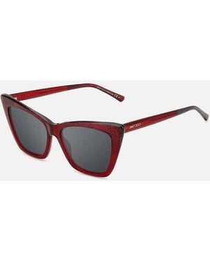 Jimmy Choo Acetate Cat-Eye Sunglasses - Brown