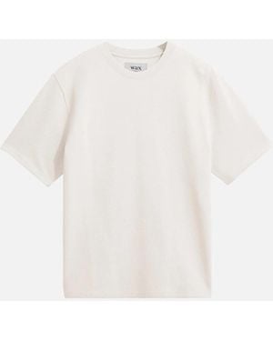Wax London Dean Jolt Slub T-Shirt - White