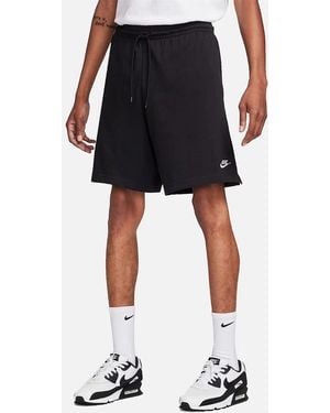 Nike Club Knit Shorts Summer Sportswear Gym Bottom Beach Bermuda Shorts New - Black