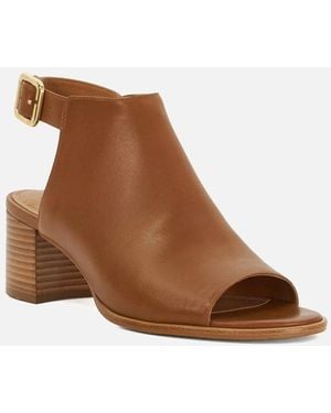 Dune Dune Joupin Leather Tan Sandals - Brown