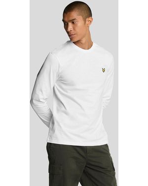 Lyle & Scott Plain Long Sleeve T-Shirt - White