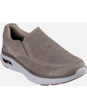 Skechers Arch Fit Crosser Locke Trainers - Grey