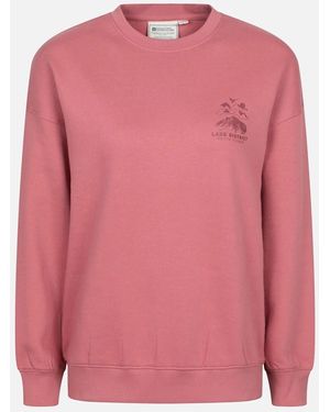 Mountain Warehouse Ladies Lake District Graphic Sweatshirt - Pink