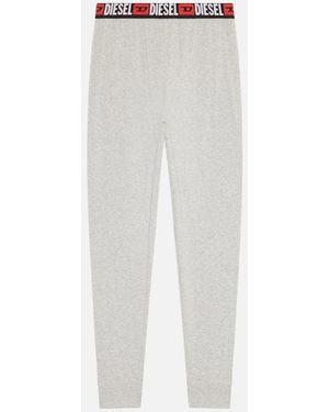 DIESEL Jeans Logo Cuffed Jogging Bottoms, Melange - White