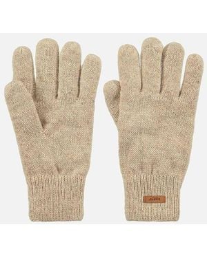 Barts Haakkon Wool Fleece Lined Ribbed Cuff Gloves - Natural