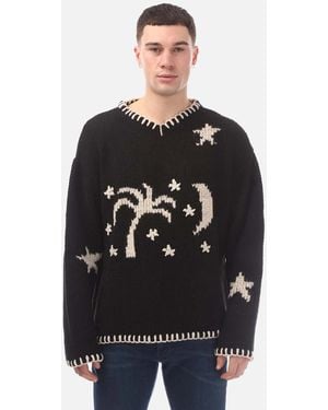 Palm Angels Nightsky Jumper - Black