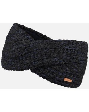 Barts Jasmin Fleece Lined Knitted Twisted Headband - Black