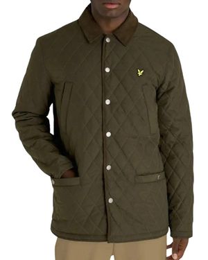Lyle & Scott Lyle & Scott Branded Emblem Quilted Jacket - Green