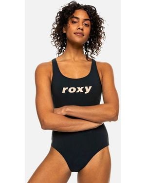 Roxy Active One Piece Swimming Costume - Black