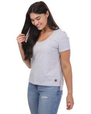 Ted Baker Miarna V-Neck Easy Fit T-Shirt - White