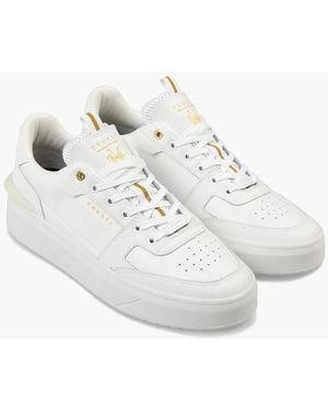 Cruyff Endorsed Tennis Leather Trainers - White