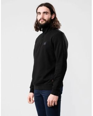 BOSS Boss Zetrust 1/4 Zip Sweatshirt - Black