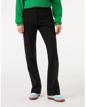 Lacoste High Waist Flared Dress Trousers - Black