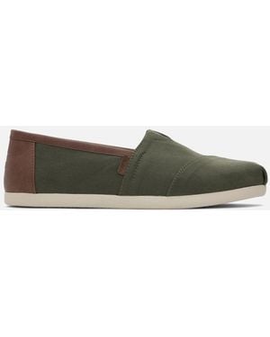 TOMS Alpargata Classic Slip On Shoes - Green