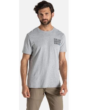 Craghoppers Lucent Text Marl T-Shirt - White
