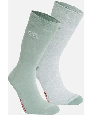 Craghoppers Adult Insect Repellent Socks (Pack Of 2) - Blue