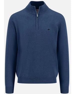 Fynch-Hatton Fynch-Hatton Superfine Troyer-Zip Night - Blue