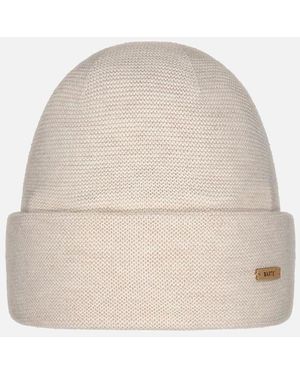 Barts Blitzee Cuffed Knitted Beanie Hat - Natural