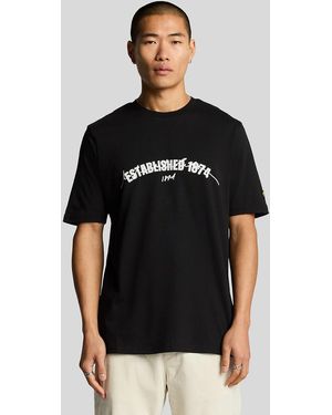 Lyle & Scott Established 1874 Graphic T-Shirt - Black