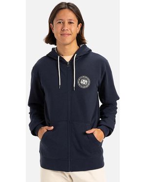Quiksilver Circle Back Full Zip Hoodie - Blue