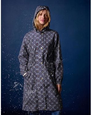 Joules Holkham Raincoat Flower Geo - Blue