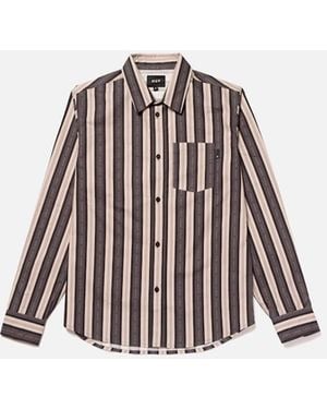 Huf Stone Slogan Stripe Shirt - White