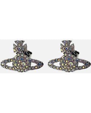 Vivienne Westwood Grace Bas Relief Stud - Metallic