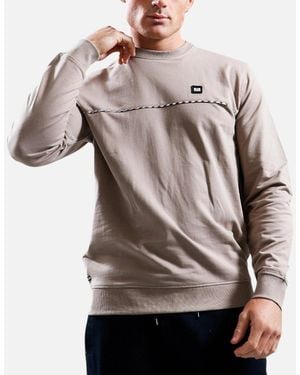 Weekend Offender Cordoba Sweatshirt Pullover Crew Neck Casual Cotton Jumper - Grey