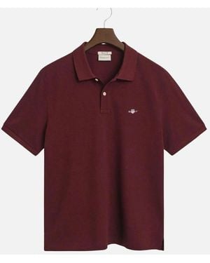 GANT Reg Ss Pique Polo - Red