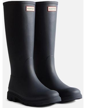 HUNTER Adult Downpour Tall Wellington Boots - Black