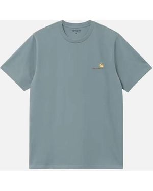 Carhartt S/S American Script T-Shirt - Blue