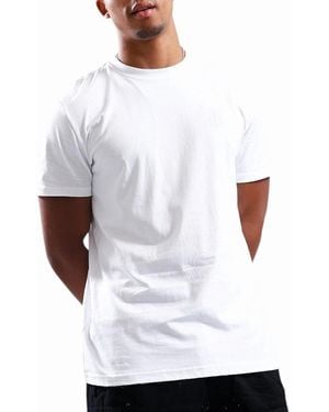 Weekend Offender Wotsb2X T Shirts Blank Crew Neck Short Sleeve Casual Tee - White
