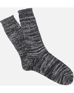 Anonymous Ism 5 Colour Mix Crew Socks - Black
