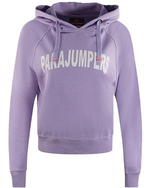 Parajumpers Hoody Plain Crop Hoodie - Purple
