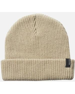 Brixton Heist Rib Knit Beanie - Natural