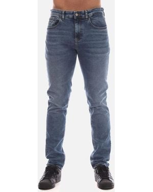 Tommy Hilfiger Scanton Flag Embroidery Slim-Fit Jeans - Blue