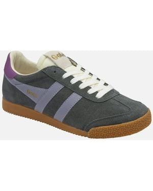 Gola Elan Suede Storm/Foxglove Trainers - Blue