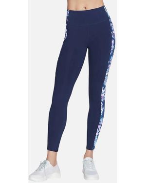 Skechers Go Walk Skechers /Ladies Gowalk Misty Floral Leggings - Blue