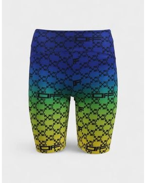 Off-White c/o Virgil Abloh Athleisure Monogram Shorts - Blue