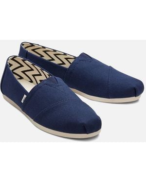 TOMS Alpargata 100% Cotton Espadrilles - Blue