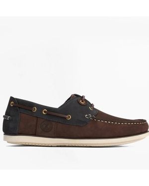 Barbour Wake Boat Shoes - White
