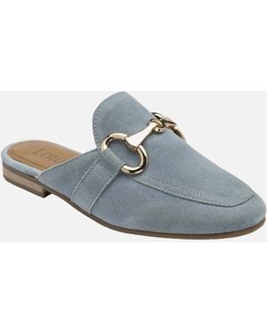 Lotus Taylor Backless Loafers - Blue