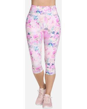 Skechers Go Walk Skechers /Ladies Gowalk Seascape Floral Capri - Pink