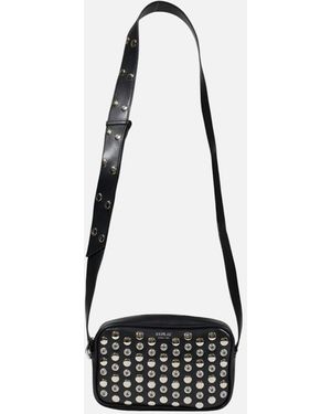Replay Zip Fastening Polyester Bag - White